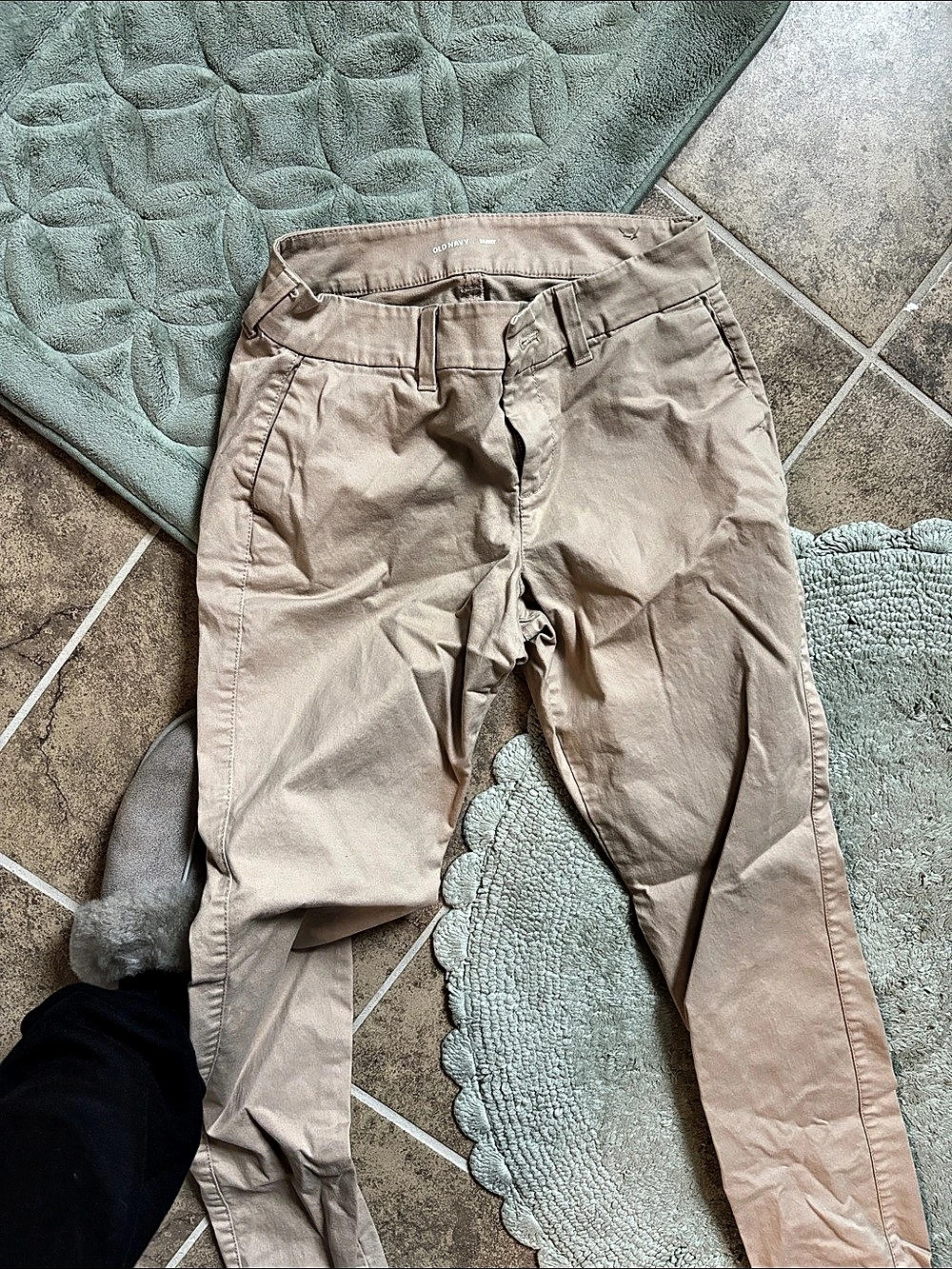 Old Navy High-Waisted Pixie Skinny Ankle Pants Beige